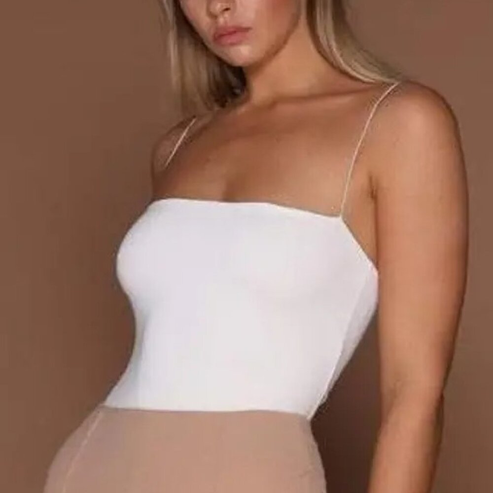 Meshki Leila Bodysuit in White